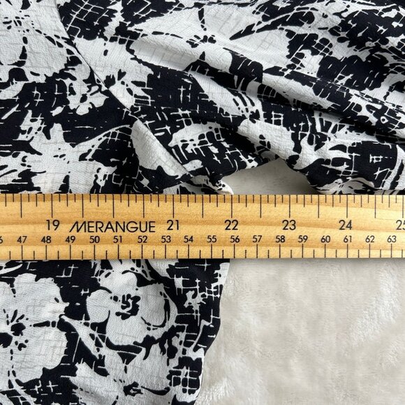 Evan Picone 100% Silk Women's Floral Boho Chic Button Up Shirt - Picture 10 of 14